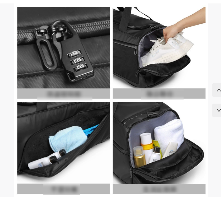 Waterproof Travel & Gym Bag — 36–55L with Anti-Theft Lock