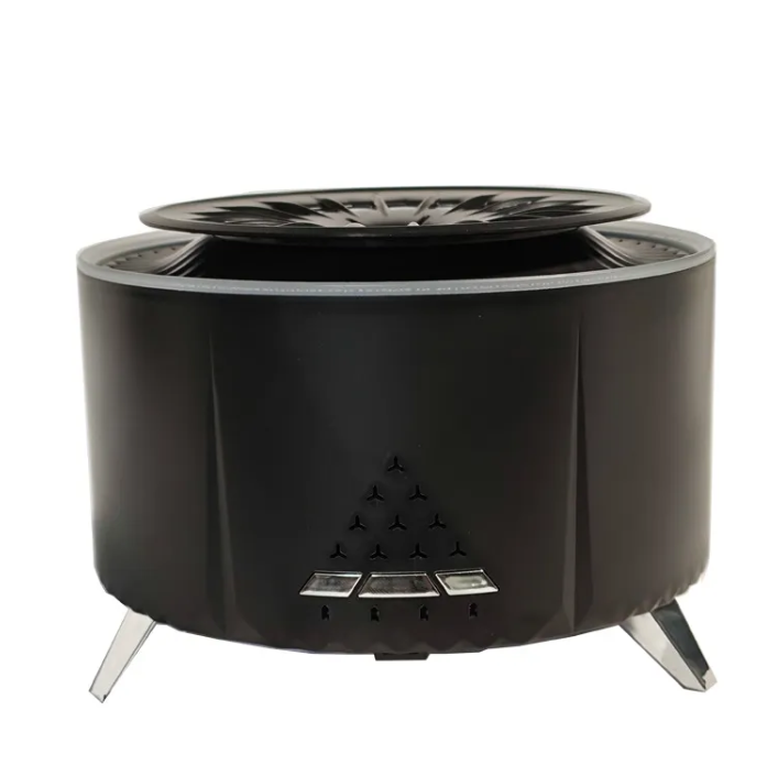 Flame Glow Aroma Diffuser — White Noise Humidifier with Flame Effect