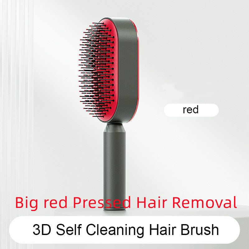 Self-Cleaning Hair Brush — Airbag Massage, Anti-Static | For All Hair Types