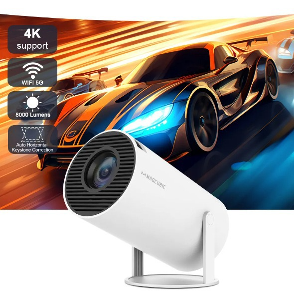 HY300 Smart Home Projector — 720P HD, Android, Plug & Play
