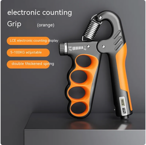 Adjustable Electronic Grip Strengthener — Built-In Counter for Men & Women