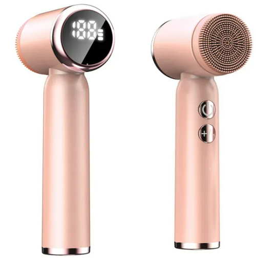 6-in-1 Ultrasonic Electric Face Cleansing Brush — Hot & Cold Compress