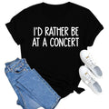 MAIHUN Country Music Concert T-Shirt — Heart Graphic, Women's, Black