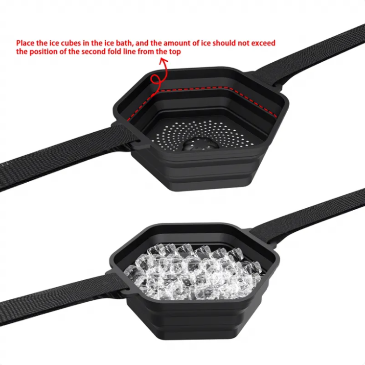 Portable Folding Ice Bath for Sports Rehabilitation — Silicone Design