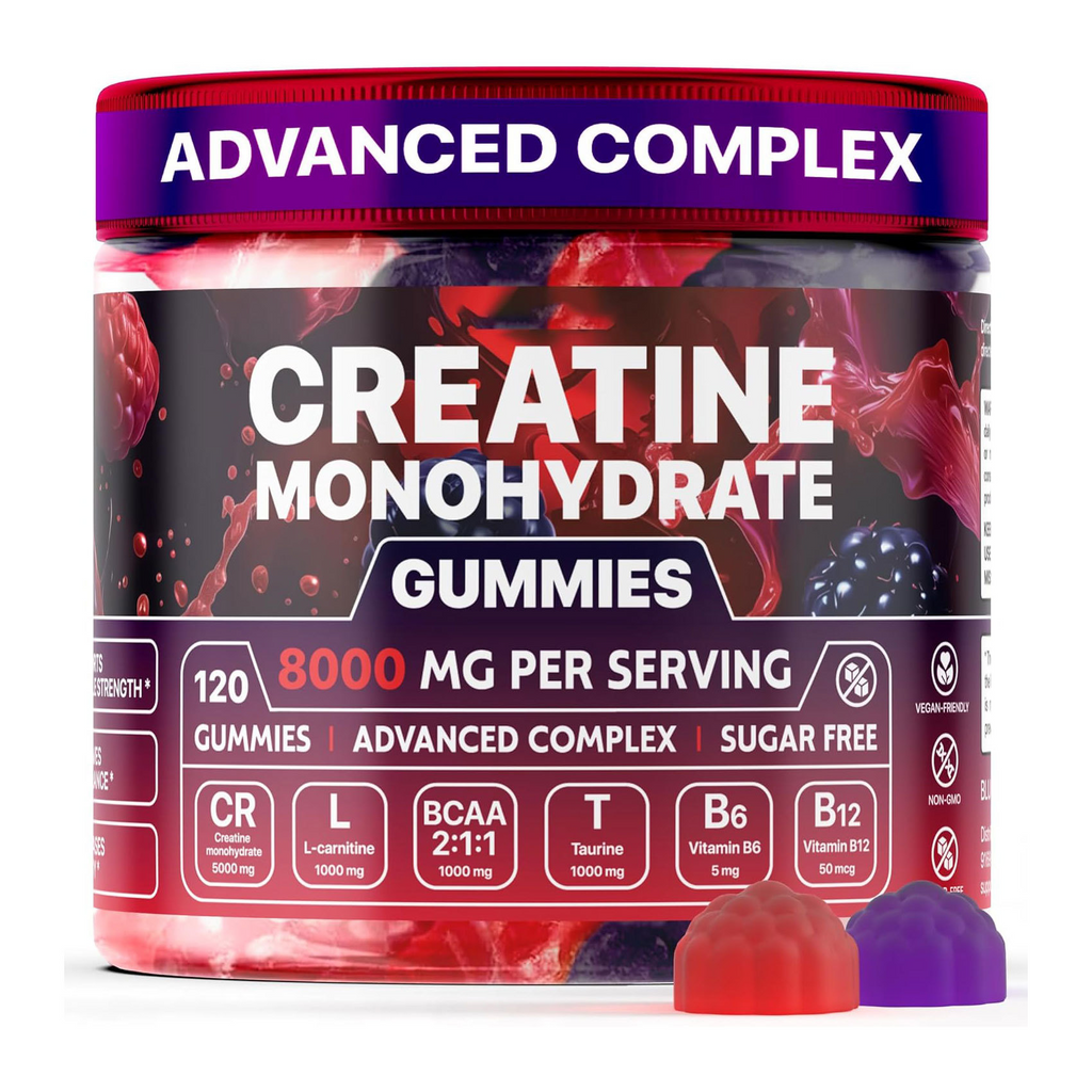 Muscle Boost Creatine Gummies — Energy, Endurance & Recovery, 120 Pieces