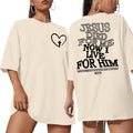 Christian Bible Verse Inspirational Tee — Women's Faith Graphic, Apricot