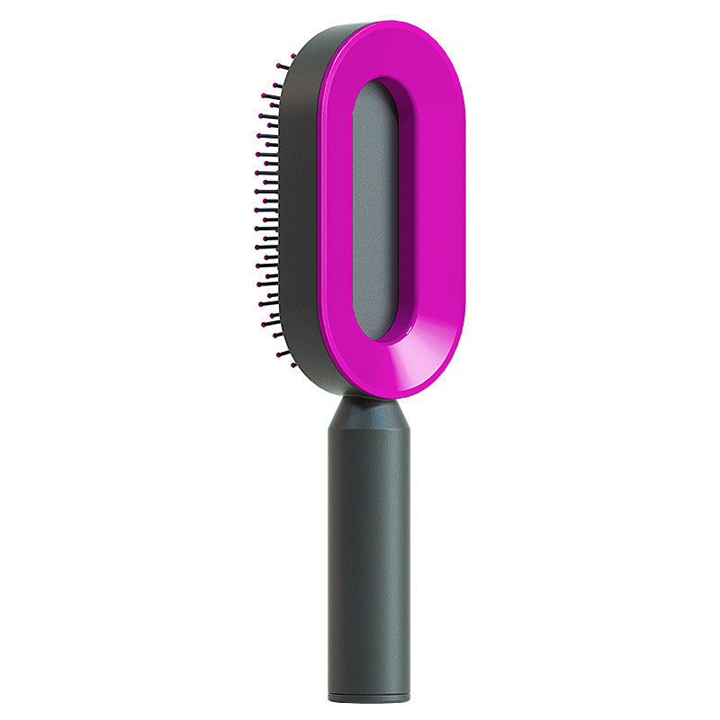 Self-Cleaning Hair Brush — Airbag Massage, Anti-Static | For All Hair Types