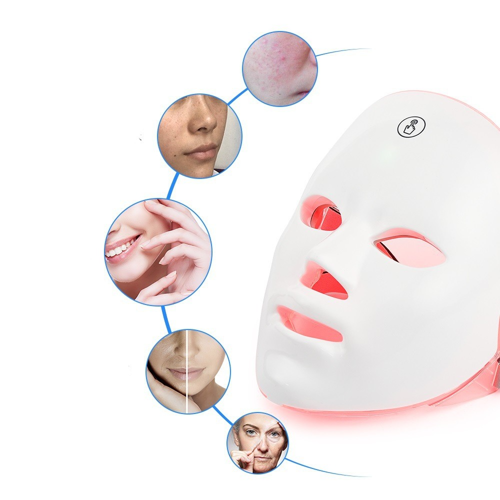 LED Skin Rejuvenation Facial Beauty Device — Multi-Spectrum Light Therapy