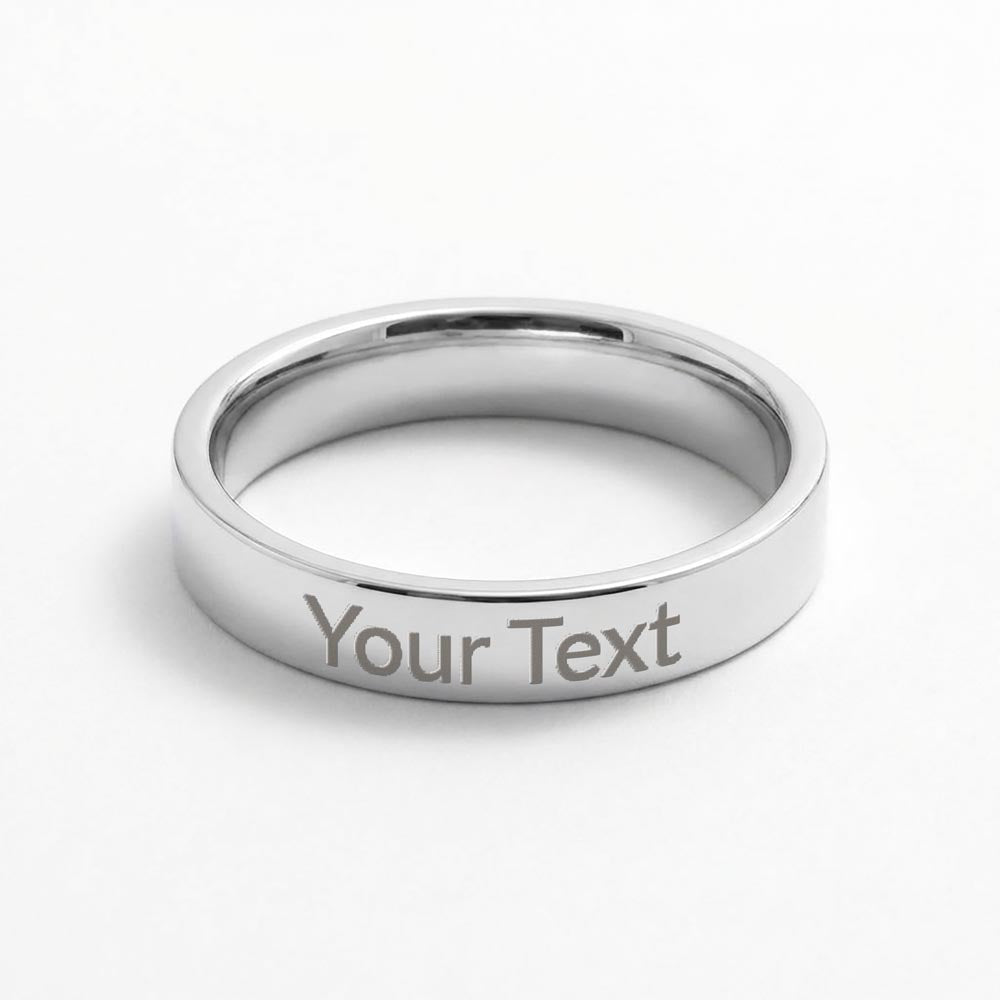Romantic Custom Text Ring