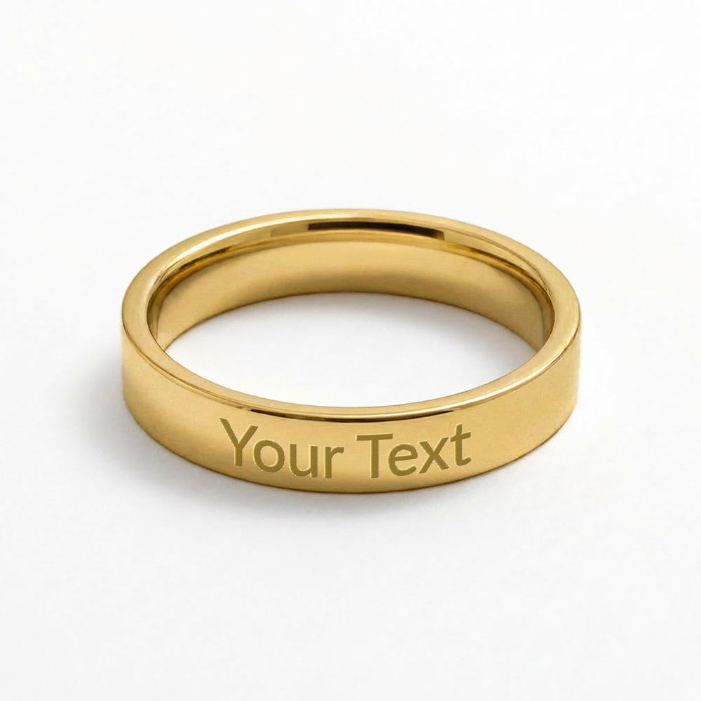 Romantic Custom Text Ring