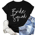 NEWKA Bride Squad T-Shirt — Relaxed Fit, Soft Blend, Black