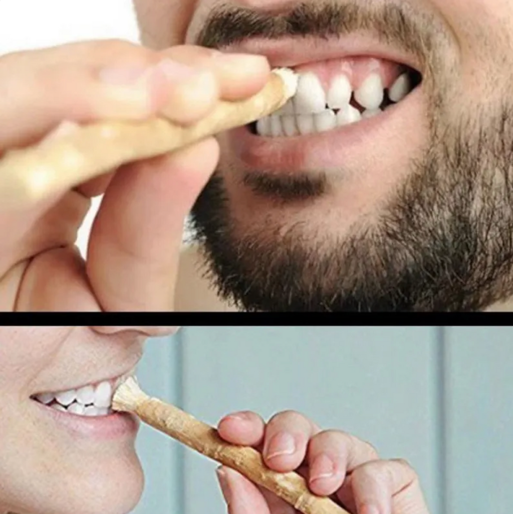 Natural Miswak Tooth Cleaning Stick — Traditional Oral Care, 15cm