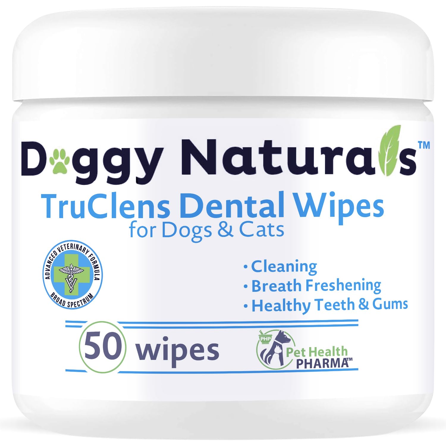 TruClens Dental Wipes for Cats & Dogs — Plaque & Tartar Removal