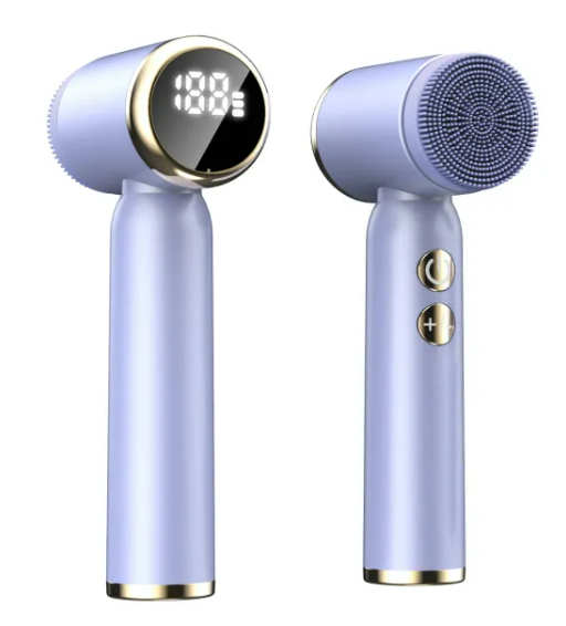 6-in-1 Ultrasonic Electric Face Cleansing Brush — Hot & Cold Compress