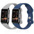 Slim Silicone Watch Bands for Mindrose H80 — 2 Pack, Adjustable Fit