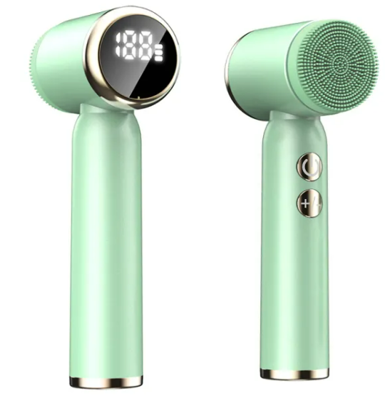 6-in-1 Ultrasonic Electric Face Cleansing Brush — Hot & Cold Compress