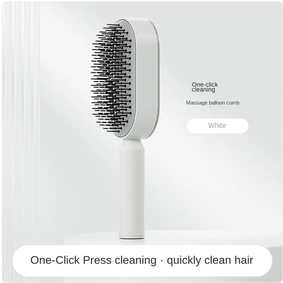 Women’s 3D Hair Growth Self-Cleaning Brush — Scalp Massage & Painless Combing
