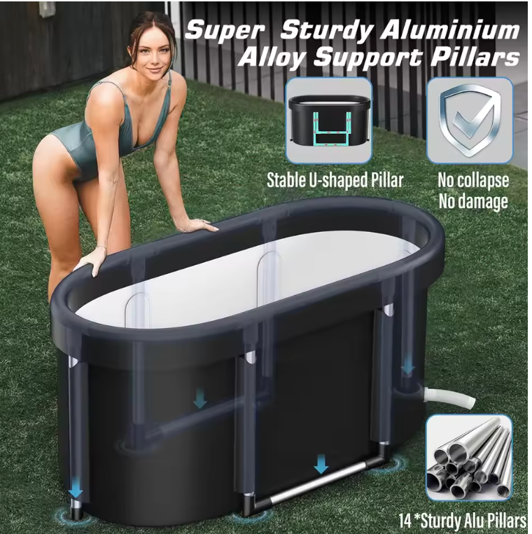 Portable Ice Bath Tub — Foldable Multi-Layer Insulation for Recovery
