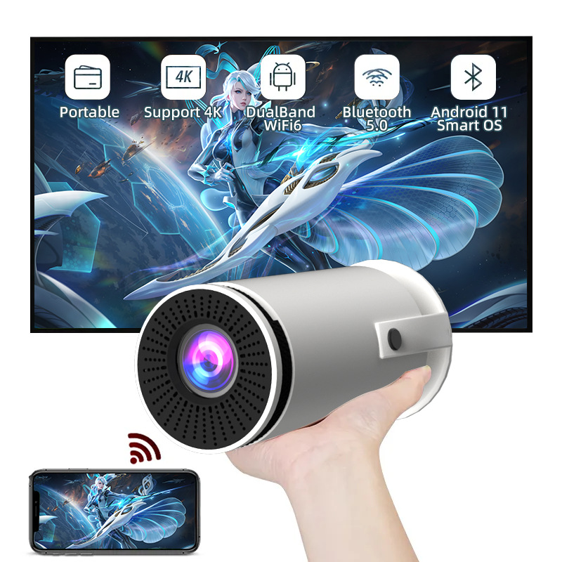 HY300 Smart Home Projector — 720P HD, Android, Plug & Play