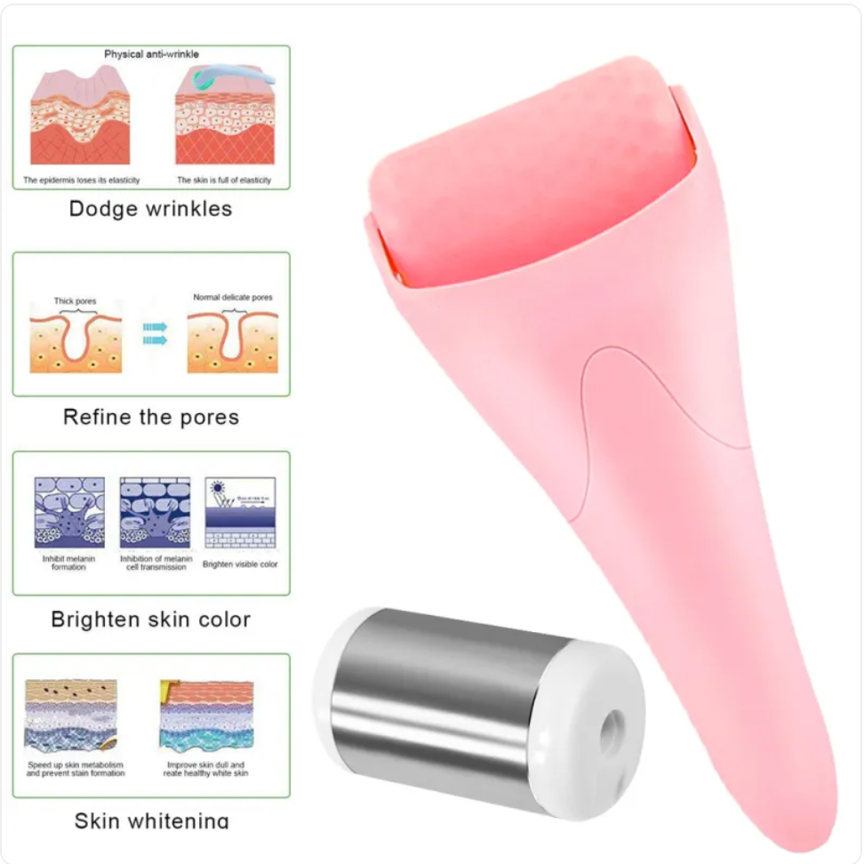 Facial Ice Roller — Cooling Skin Massage for Puffiness & Soothing Relief