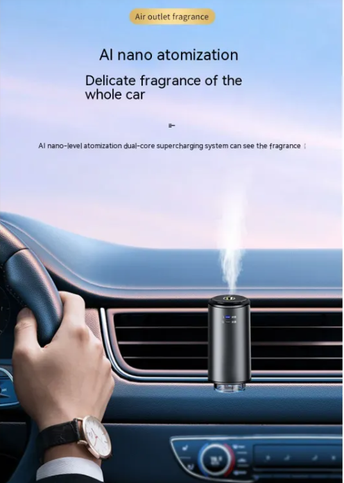 Smart Car Aroma Diffuser — Sterilising & Deodorising with Essential Oil